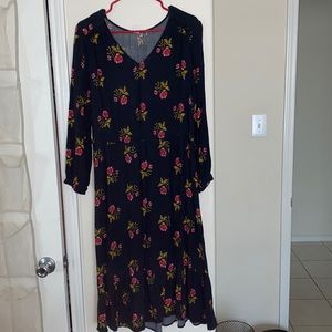 Rose floral dress